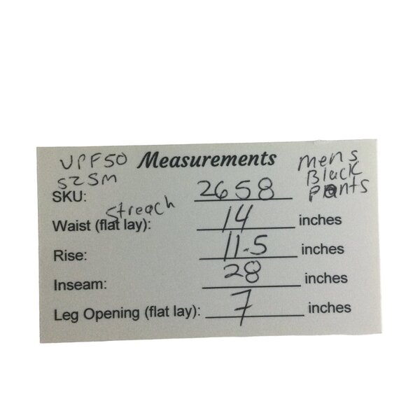 NWT Sikaini Pants Mens Small Black UPF50+ Belt Front & Rear Zipper Pockets - Picture 9 of 11